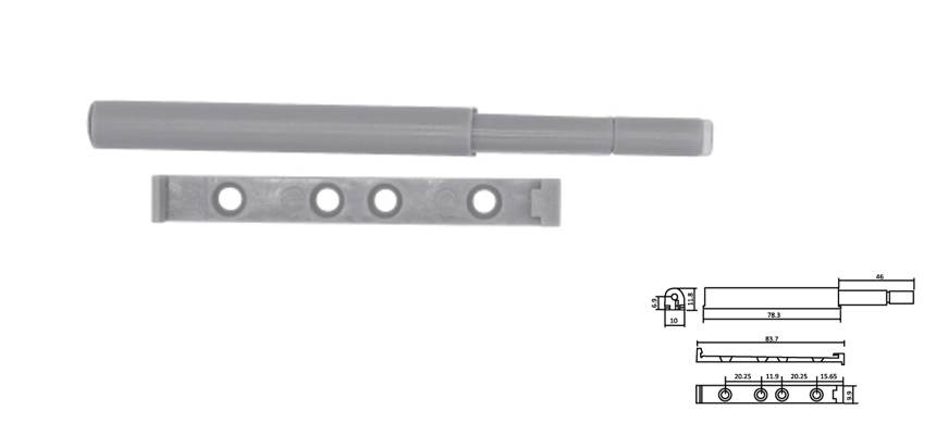 Rebound Device/Push Bottom